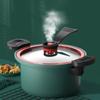With Non-stick Coating 3.5L Pressure Cooker Anti-scald Two Ears Handle Stew Pot Induction