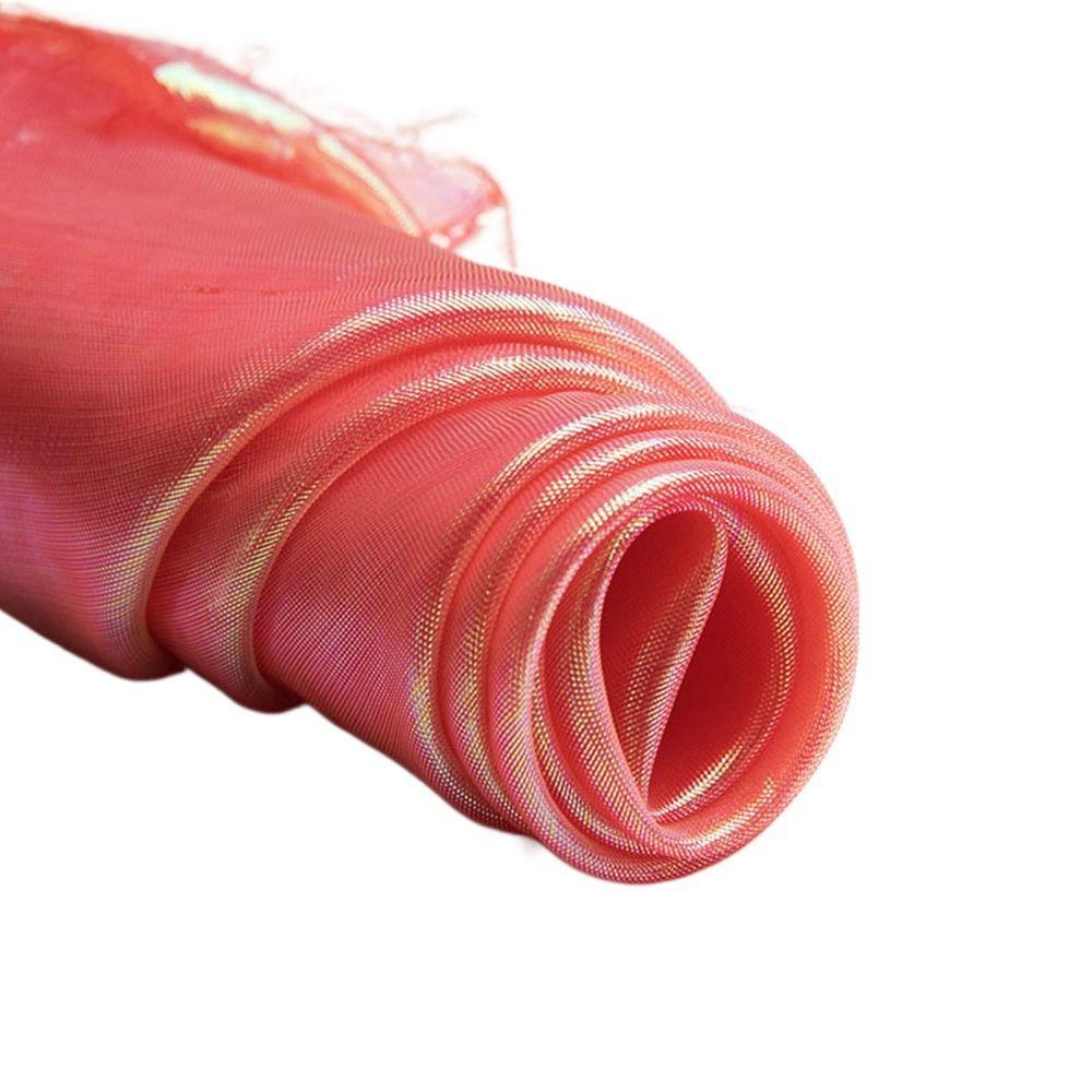 Красочная голографическая блестящая ручная работа DIY для сцены, свадебного декора, марлевая ткань, вуаль, тюль, рулон