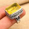 Unique Citrine Gemstone Handmade 925 Sterling Silver Beautiful Jewelry Ring