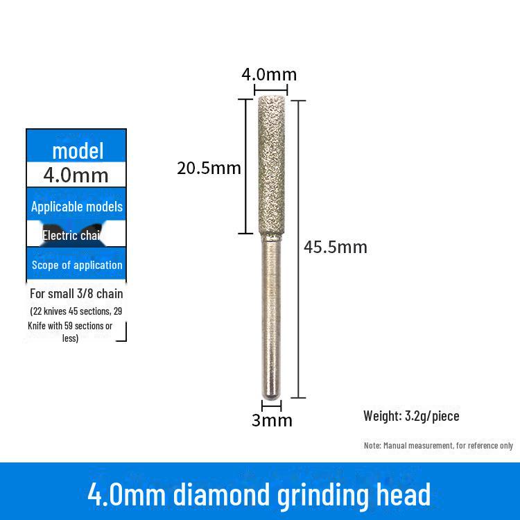 Заточная головка для электрической цепной пилы с хромированным корундовым кругом