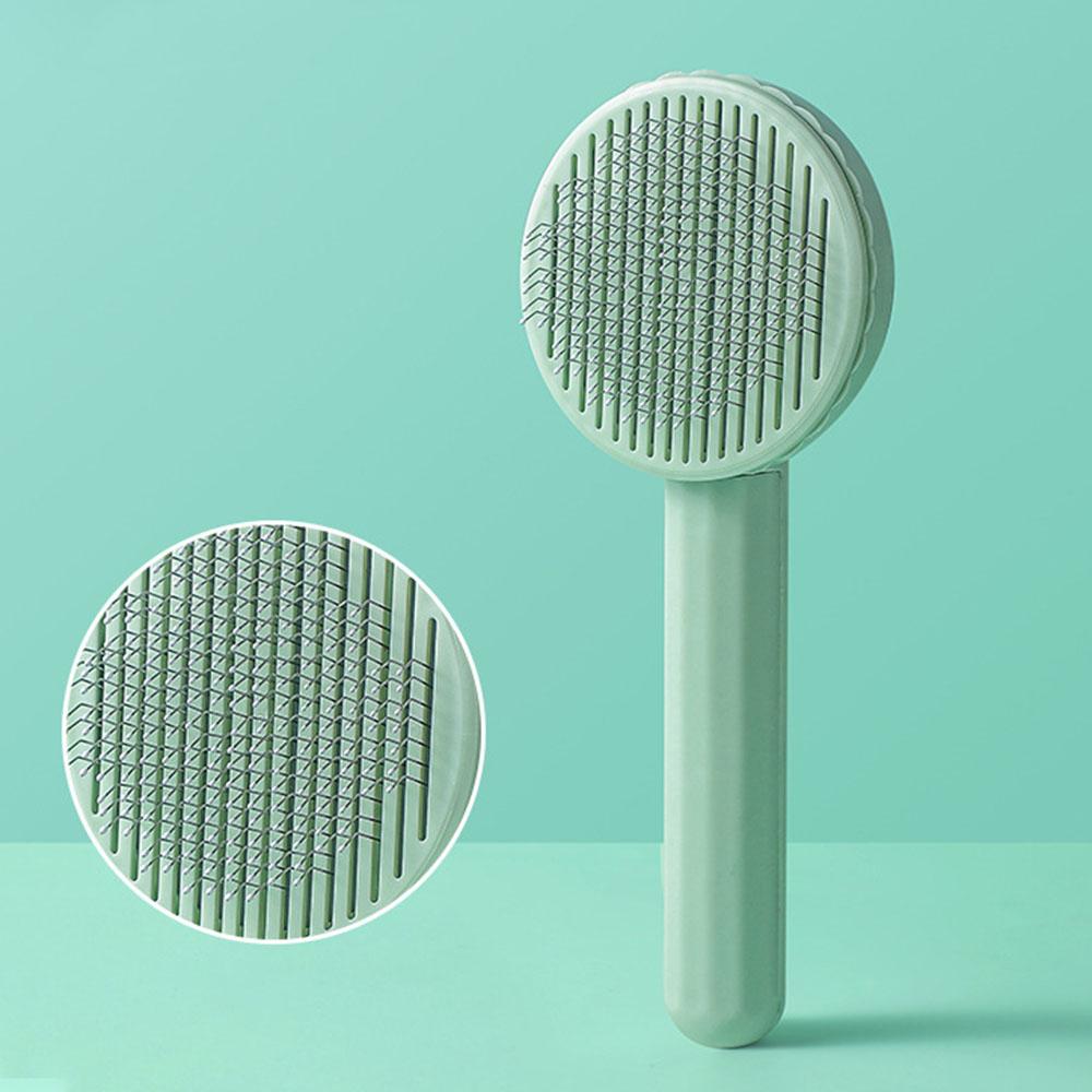 Self Cleaning Slicker Brush for Dog and Cat Removes Undercoat Tangled Hair Massages Particle Pet Cat Comb Improves Circulation