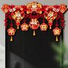 2026 Horse-themed Lunar Year Decor Chinese Character New Year Hanging Flag  Chinese New Year