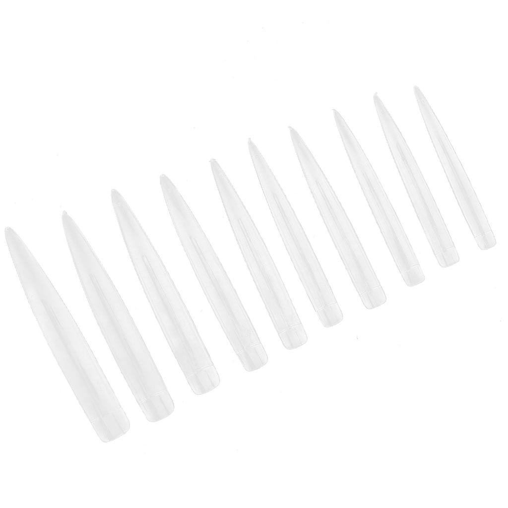 10 шт. профессиональные длинные заостренные кончики ногтей для домашнего салона, набор накладных ногтей, маникюрный инструмент
