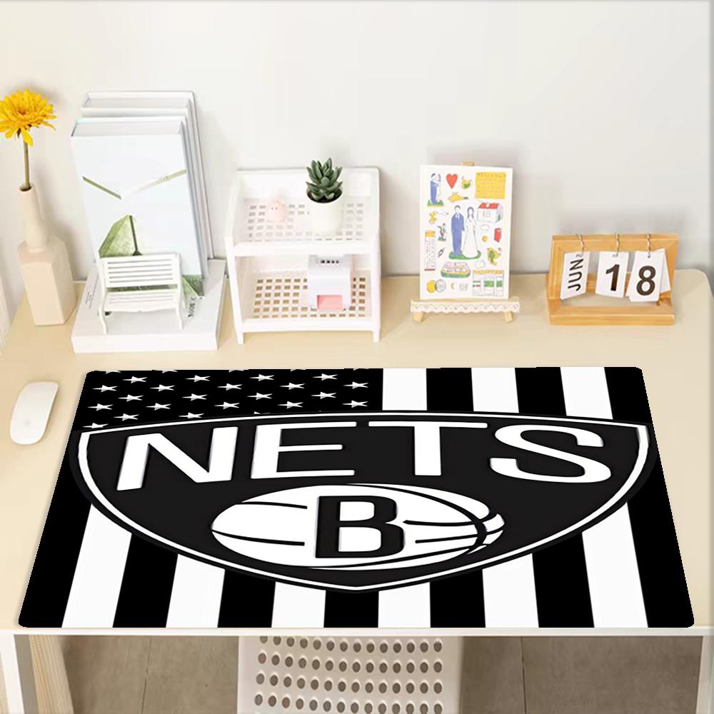 Brooklyn Nets Theme Mouse Pad, Non Slip Rubber Base, Multifunctional Office & Home Decor, Perfect for Workspace Personalization.
