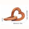 Bride and Groom Interlocking Hearts Wedding Wood Heart Anniversary Gift Olive Wood Wooden Hearts Engagement Valentines Gift