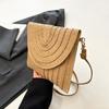 Summer Travel Beach Bag Straw Woven Clutch Bag Fashion Designer Crossbody Shoulder Bag for Women Handbag Ladies Wrist Wicker Bag
