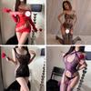 Женский сексуальный прозрачный сетчатый комплект нижнего белья с вырезами, эластичная сетка, боди-чулок, бюстгальтер и комплект нижнего белья, женские костюмы, боди