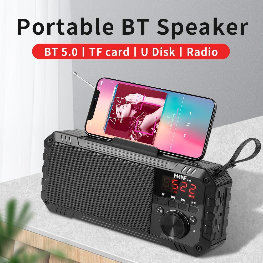 FM-радио Bluetooth 5,0 динамик портативное мини-радио для пожилых людей HiFi TF/USB MP3-плеер поддерживает запись в наушниках