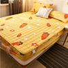 Bed Sheets Fitted Sheet Print Thicken Mattress Cover for Bed Bedspread Non-slip Bed Pad Protecotr Cover Bed Mat Cover No Pillowcase
