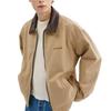 Coach Logo Letter Twill Long Sleeve Jacket Men Jackets Khaki CAU83-KHA