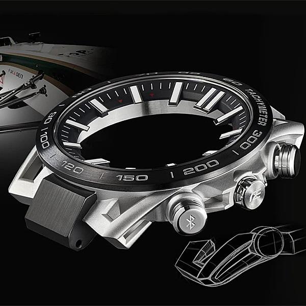 Casio Мужские часы EDIFICE EQB-2000YDC-1AJF [модель EDIFICE Suspension Arm Design] круглые черные