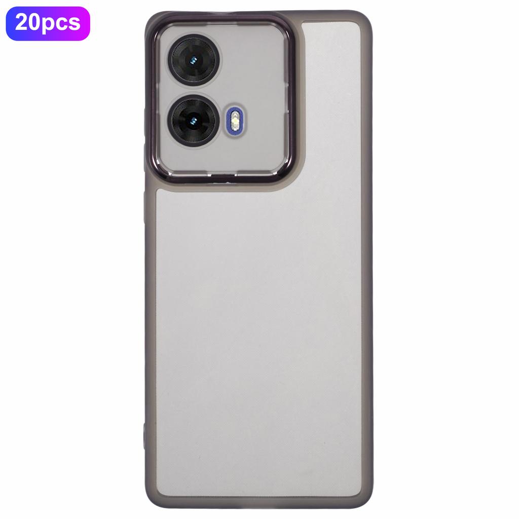 Bulk Purchasing 20Pcs For Motorola Moto G85 5G Case Electroplated Camera Frame TPU Phone Cover Precise Cutouts