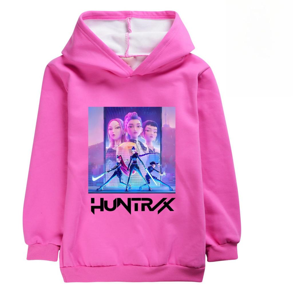 5020 Детская Толстовка для Девочек Huntrix Kpop Rumi Zoey Mira с Принтом, Повседневная, с Длинными Рукавами, Бархатная, Теплая, Зимняя
