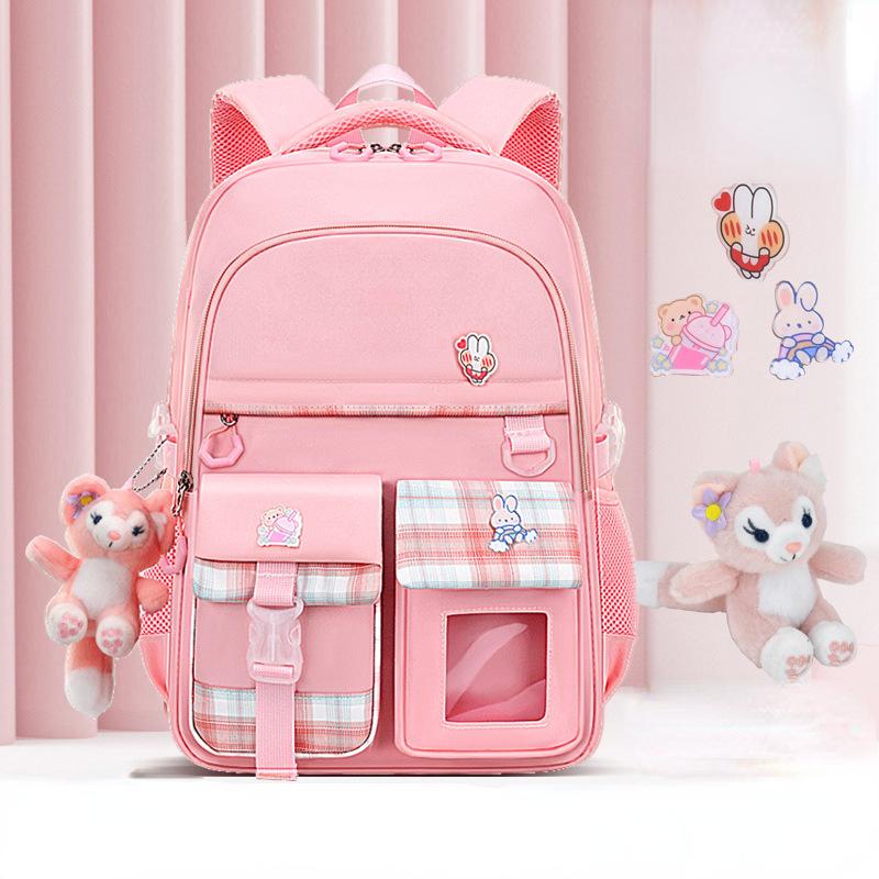 Children School Backpack for Girls Cartoon Knapsack Orthopedic Backpacks for Girls Kids Satchel Space School Bags Grade 1-9