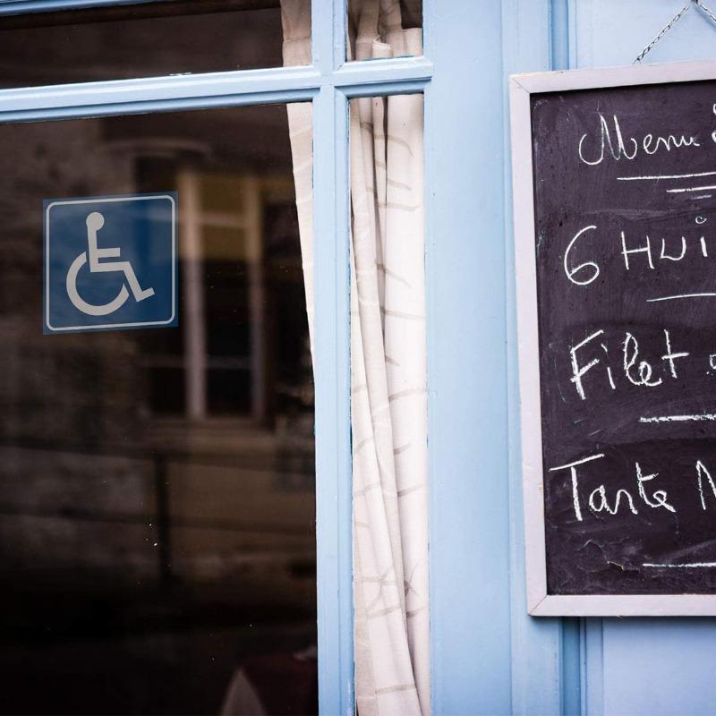 8 шт. Знак для инвалидов, инвалидность, мобильность, парковка, автомобильная наклейка, ПВХ, наклейка для авто