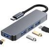 Type C Hub To USB 3 0 Splitter 4 In 1 Multiport Adapter for Phone Laptop Game Console High Speed Data Transfer