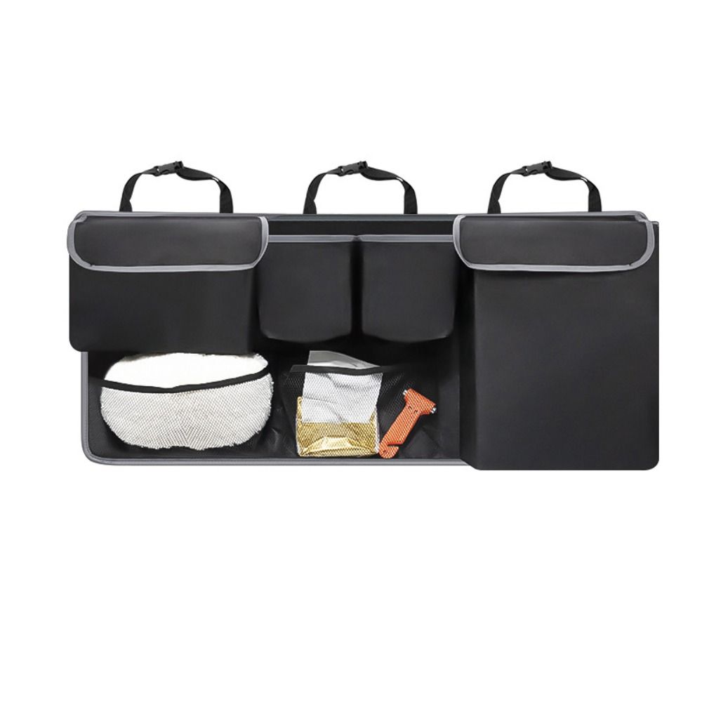 Multiple Pockets Backseat Hanging Organizer High Capacity Car Backseat Storage Bag Automobile