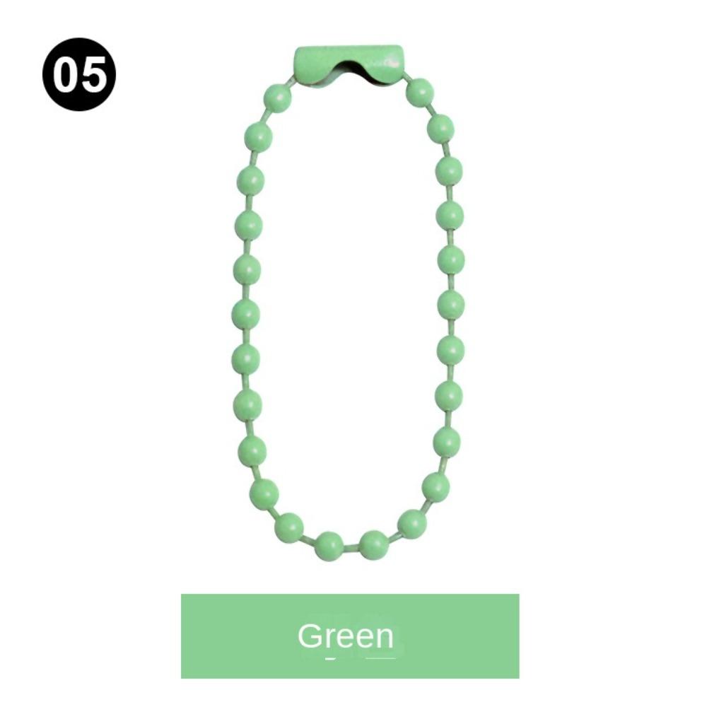 50/100PCS DIY Key Chain 10cm Label Hand Tag Connector Colorful Ball Bead Chains Key