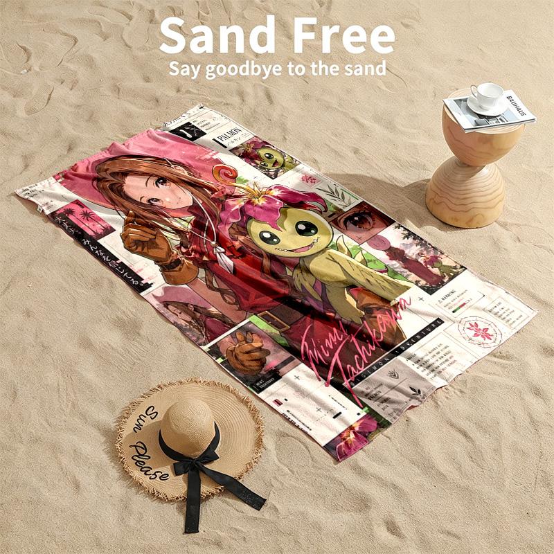 Digimon Beach towels also serve as bath towels summer essential a musthave for the outdoors the beach and the pool