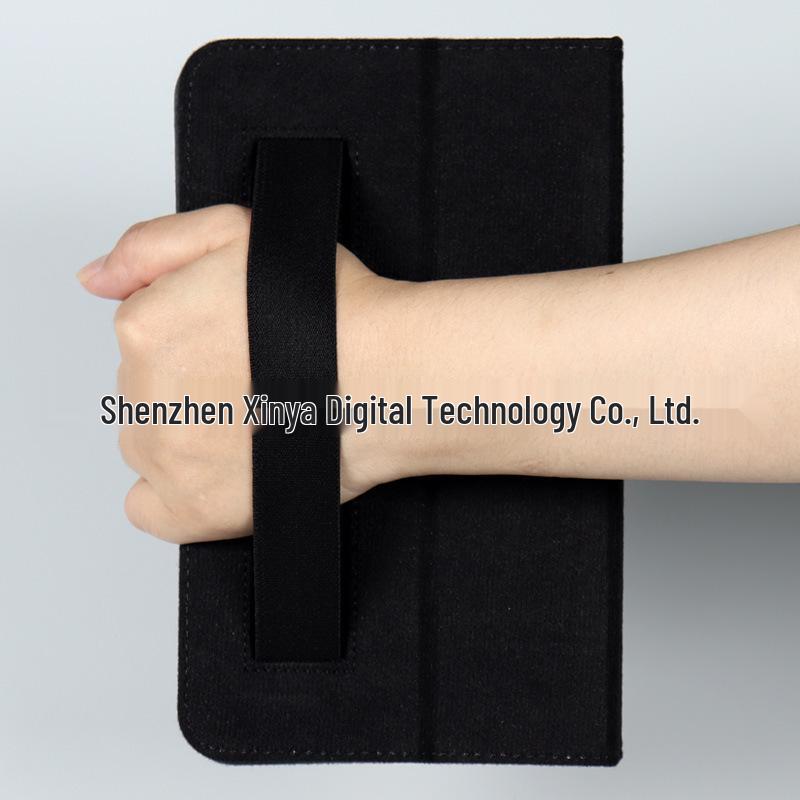 Защитный кожаный чехол для Blackview Tab6 8" с подставкой для руки и подставкой, узор "личи", складная конструкция для TAB5.