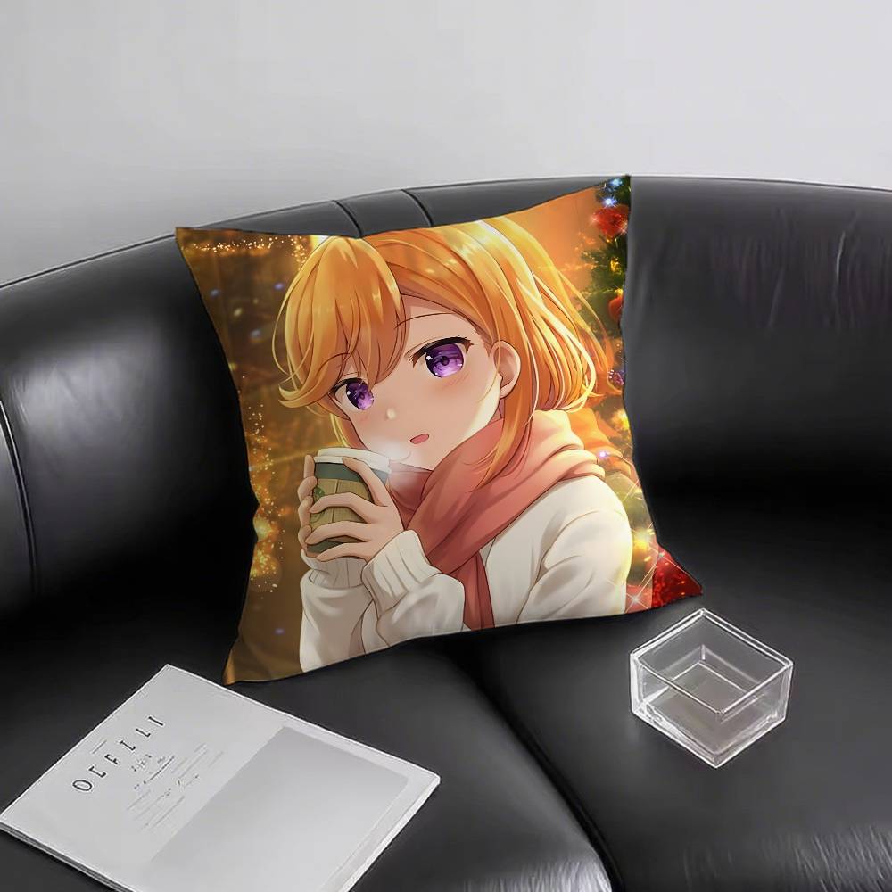 1pc Anime Love Live! Pillow Case Fashion Square Pillowcase Bedroom Sofa Room Ins Decoration Leisure
