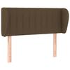VidaXL Headboard with Ears Dark Brown 83x23x78-88 Cm Fabric3117359