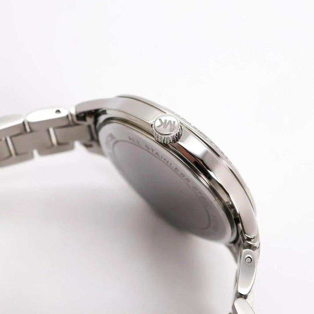 Б/У Рабочие Часы MICHAEL KORS Кристалл Серебристый Внешняя Коробка 3597