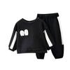 Весенне-осенний комплект для девочек, спортивные штаны с бантом, детский комплект из двух предметов