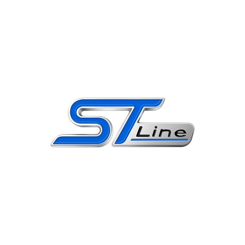 ST LINE Grille Emblem For FOCUS 2 3 MK7 MK8 MK5 MK6 Mondeo Fiesta Kuga MK3 Fusion Cover Decoration Rear Trunk Metal Stickers