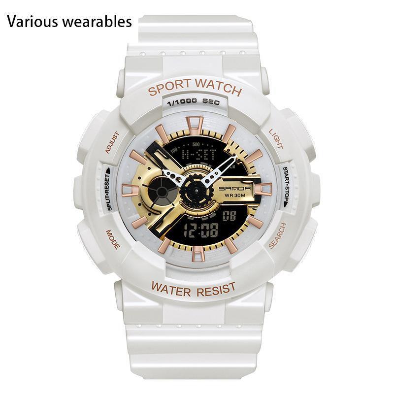 Корейская мода тренд микро бизнес светящиеся электронные спортивные модные студенческие корейские конфеты детские парные часы