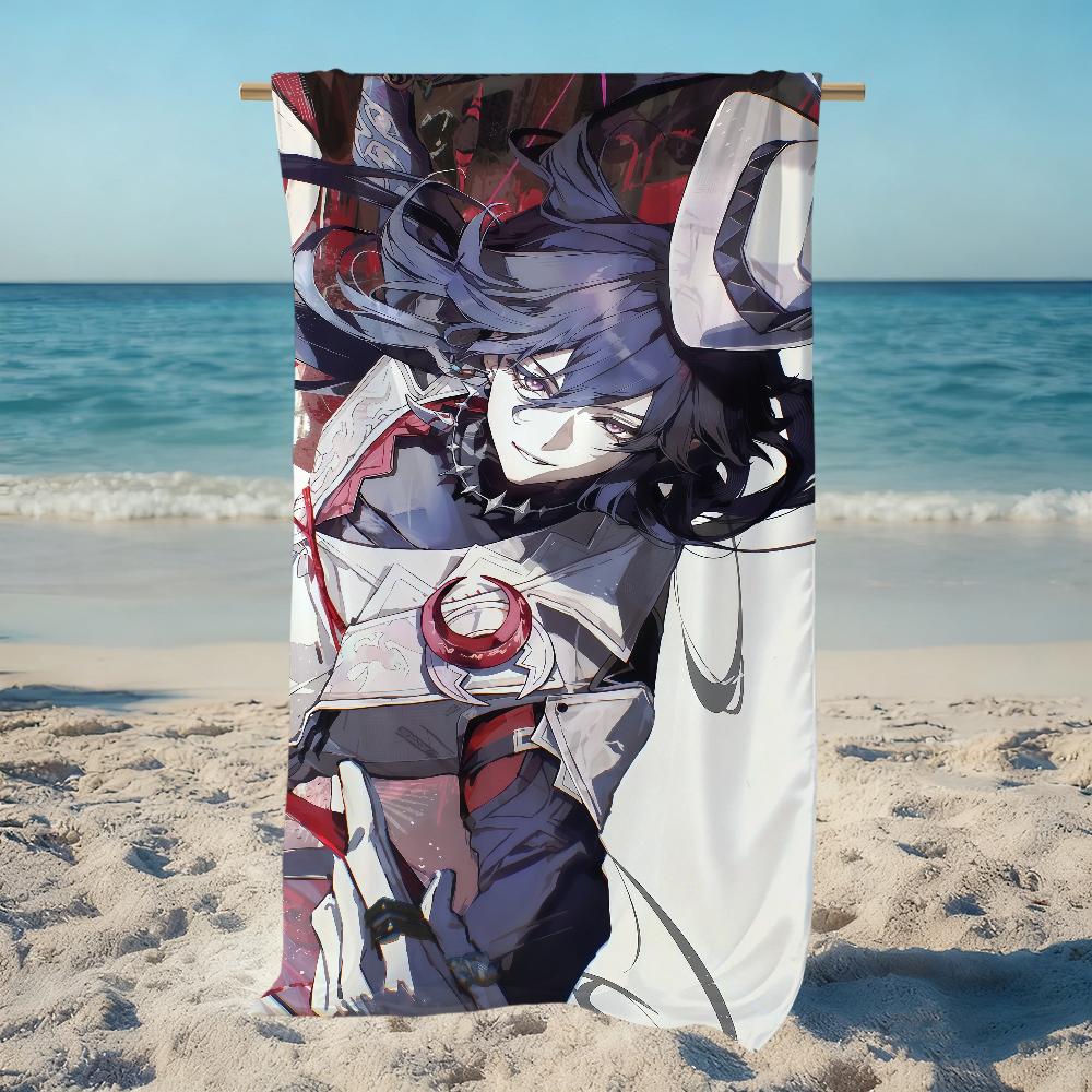 Honkai Star game RailAshveil Towel Large Quick-Drying Microfiber soft Beach Towel for Travel Fitness Sauna Bathing Camping