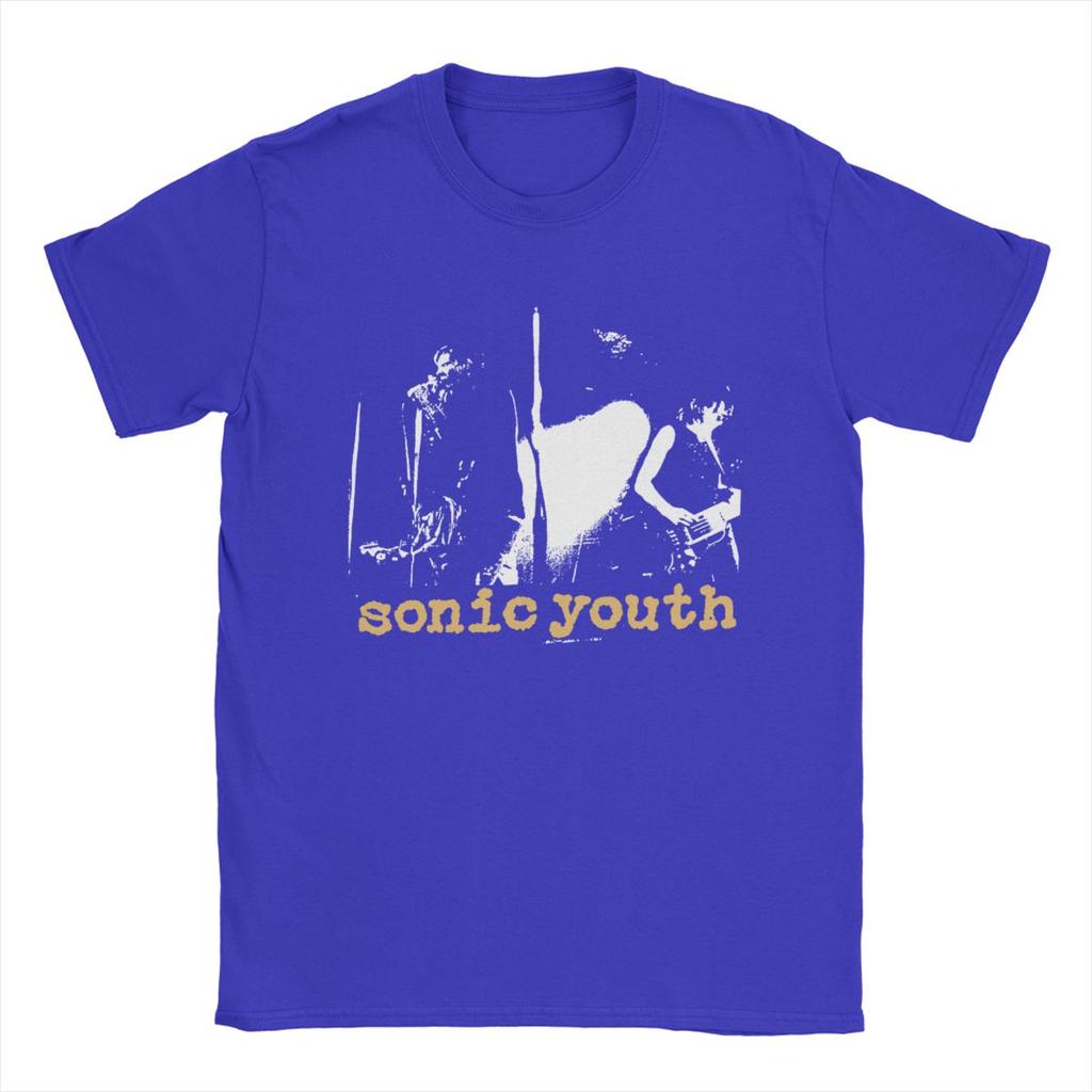 Men T-Shirt Sonic Youth Fun 100% Cotton Tee Shirt Short Sleeve T Shirt Crewneck Tops Summer