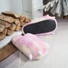 Новые забавные тапочки с изображением лап животных для женщин, цветные меховые шлепанцы, женские домашние пушистые туфли, женские ультралегкие зимние комнатные тапочки