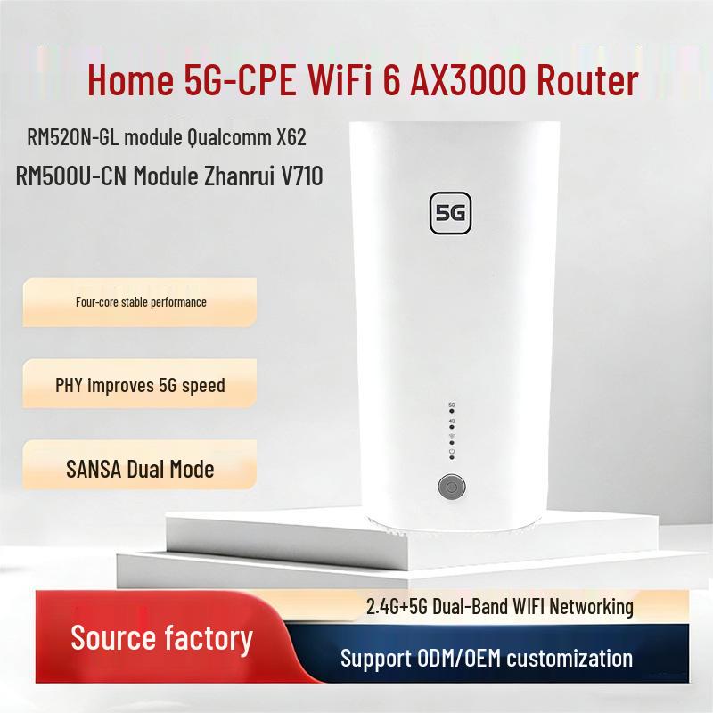 PHY Port High-Speed 5G CPE WiFi 6 AX3000 Dual-Band Home Router