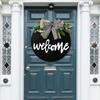 Gift Hanging Home Decor Welcome Wreath Sign Welcome Home Sign Front Door Decor Sunflower & Bow