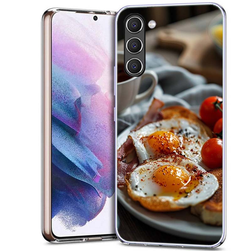 Вкусные рецепты яиц на завтрак Чехол для телефона для Samsung A54 A14 A24 A34 A17 A37 A57 A55 A35 A25 A15 A13 A23 A33 A53 A07 A05S