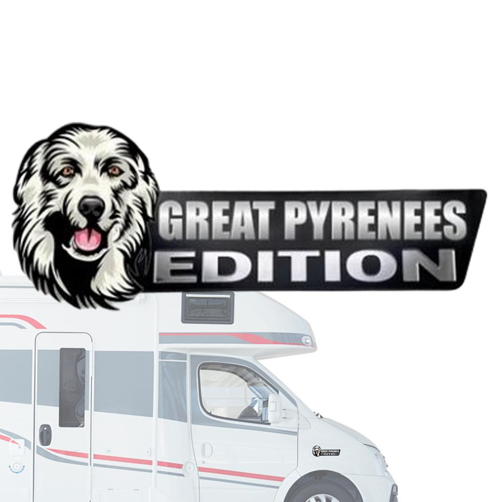 Dog Cart  Emblem Car 3D Dog Edition Acrylic Car Badges Stickers Automotive Badge Decals And Stickers Exterior Decoration