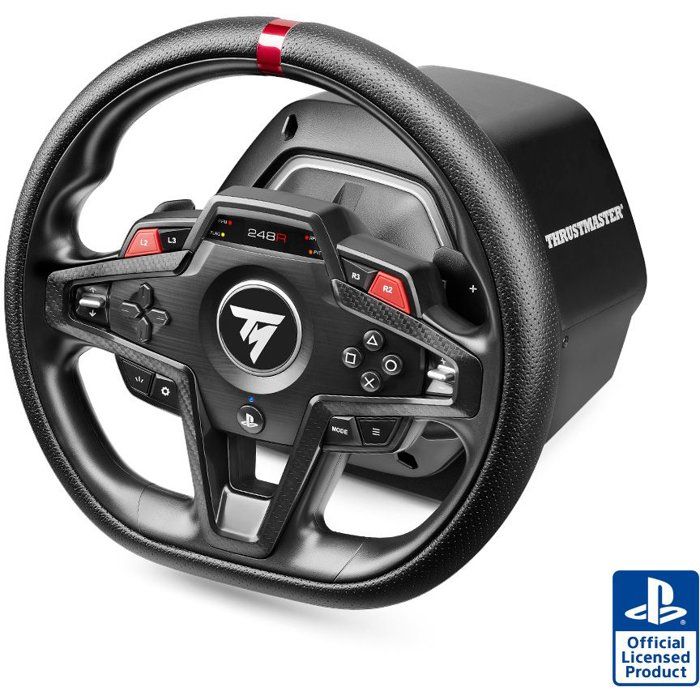 Pack volant - THRUSTMASTER - T248R Shifter Pack - Volant T248R - Levier de vitesse TH8S - Pédalier PC PlayStation