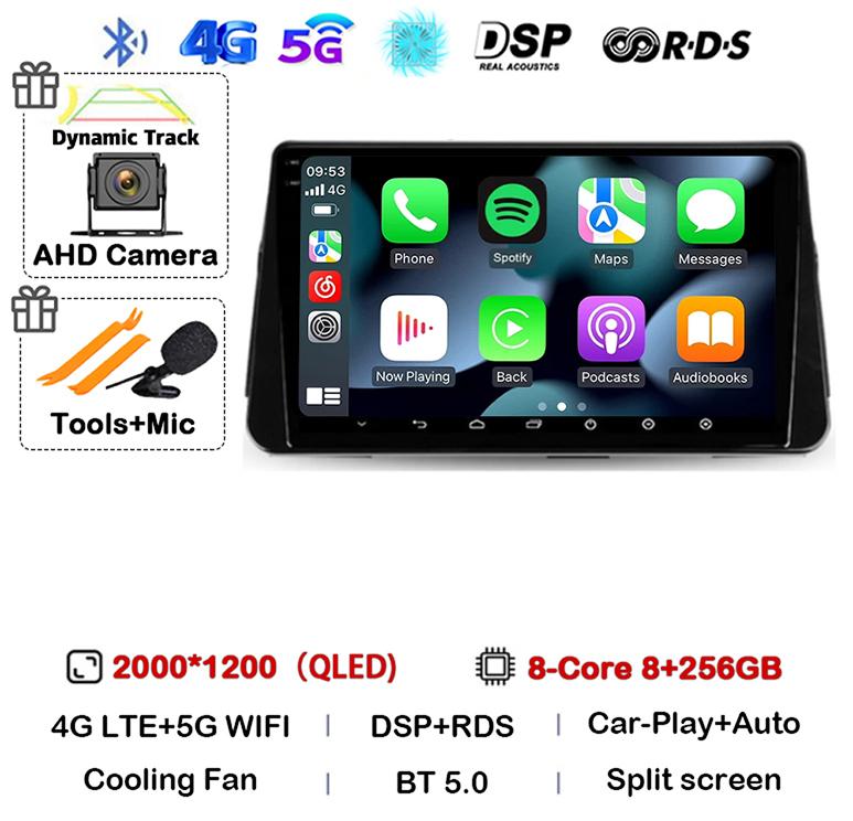 Android 14 Carplay Auto Car Radio For Nissan Kicks P15 2017-2021 Multimedia Video Player Navigation GPS Stereo Head Unit 2din 4G