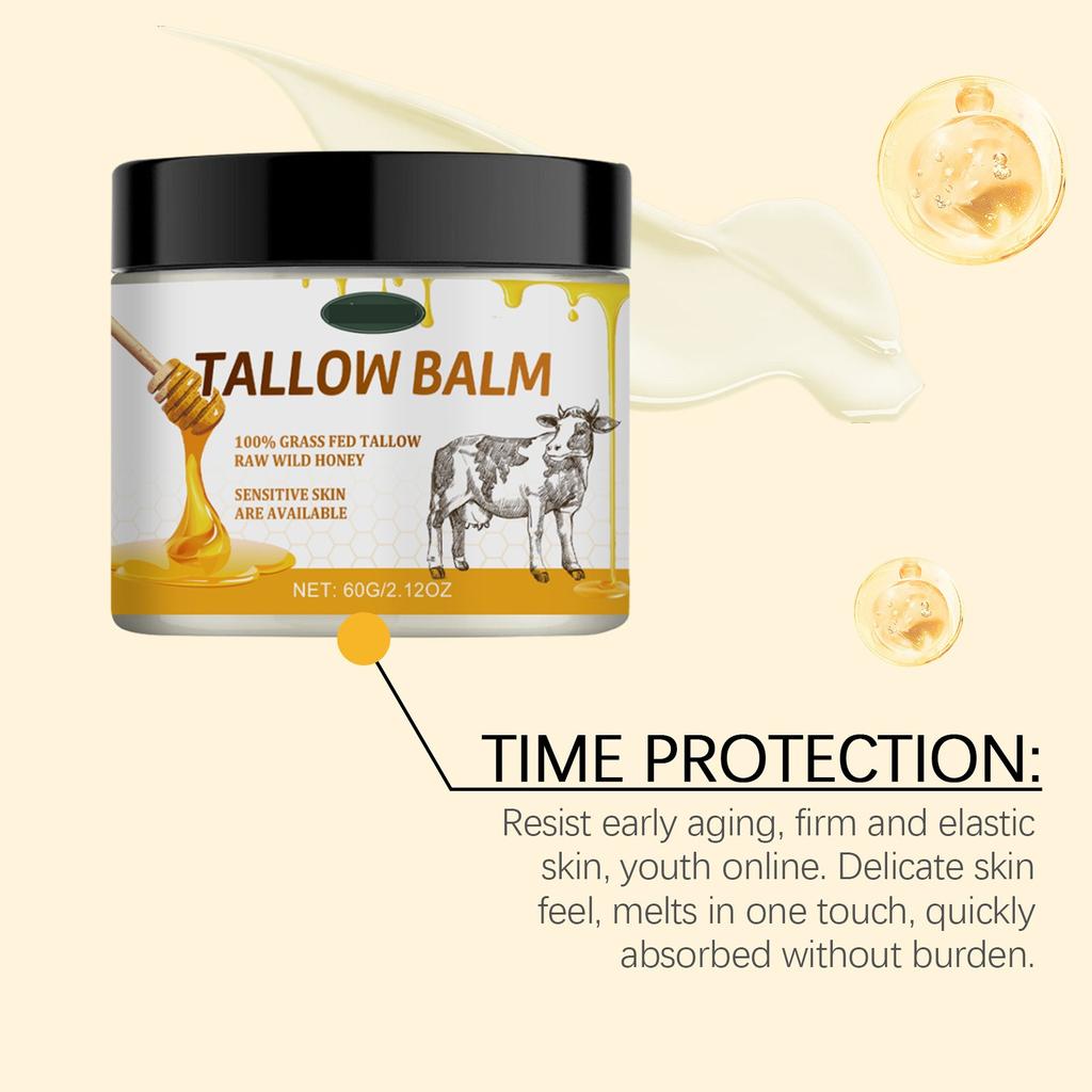 Beef Tallow Balm Nourishes And Moisturizes The Skin, Softens And Smoothes The Skin, Relieves Dryness