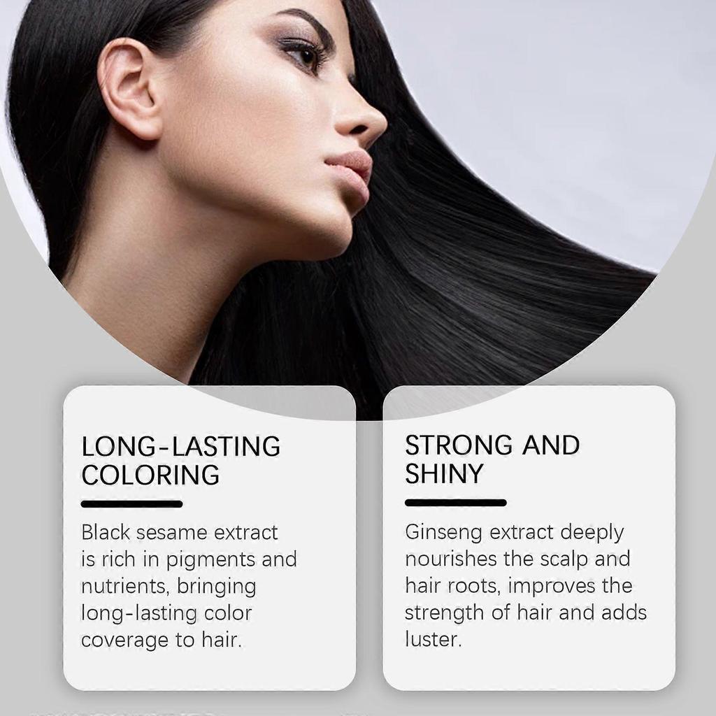 Hair Shampoo (Black) Plant Extract Treatment Multi-Color Diy Color Trend Hair Gentle And Easy Color Shampoo