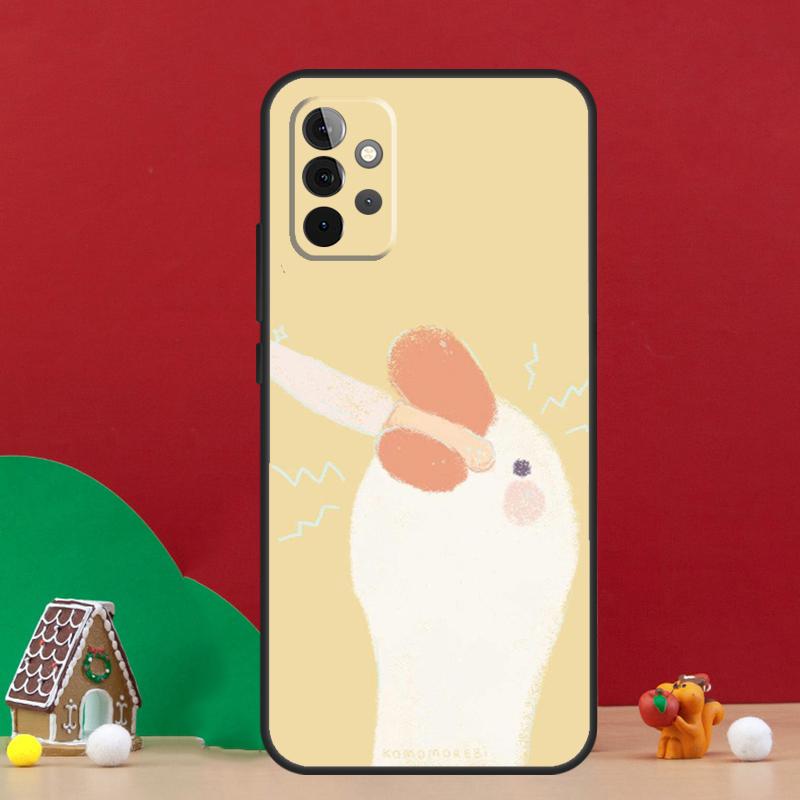 Мультяшный смешной гусь Чехол для Samsung Galaxy A54 A06 A16 A26 A36 A56 A53 A32 A52 A33 A13 A55 A35 A15 A14 A34 A17