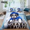 3D Cute Pet Dog Print Home Living Luxury 2/3Pcs Comfortable Duvet Cover PillowCase Bedding Sets Queen and King EU/US/AU Size