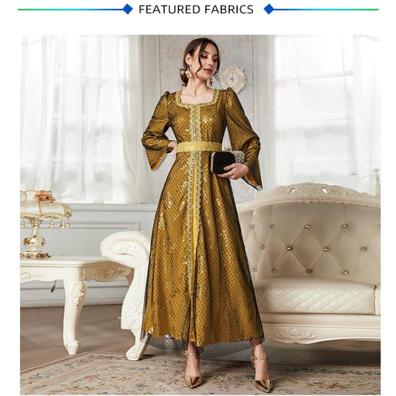 Mesh Dress Dubai Muslim Women's Wear