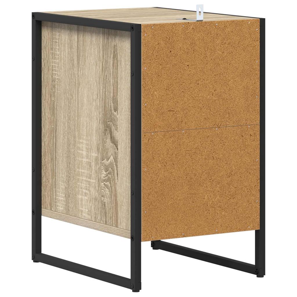 Nightstand Set of 2 Sonoma 39.5 x 30 x 50 cm Particleboard