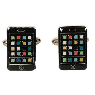 Запонки Gdesign в виде кнопки iPhone (черный)