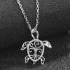 Полая necklaces Черепаха Морская Удача Долголетие Черепаха Кулон Ожерелье Сверкающий Стразы Ожерелье Украшение Подарок Ей Жене Подруге