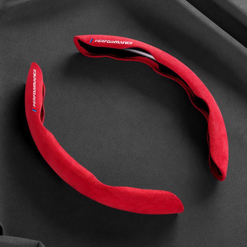 Suede Leather Car Non-Slip Steering Wheel Cover For Bmw Performance M E46 E90 F20 E39 E91 E87 E60 E93 F10 X3 E83 E61 X5 F30 G20