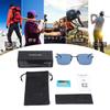 Puklar Sunglasses Frameless Design Nylon Polarized Lenses Alloy Frame Can Be Combined with Optical Frames Comes with a Special Case and Test Card