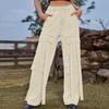 YYFS Женские модные повседневные летние весенние джинсовые однотонные брюки с принтом, брюки и капри